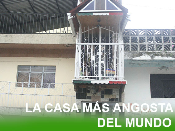 Casa más angosta mundo Uruapan Michoacán - Récord Guinness fachada estrecha 1.40 metros ancho