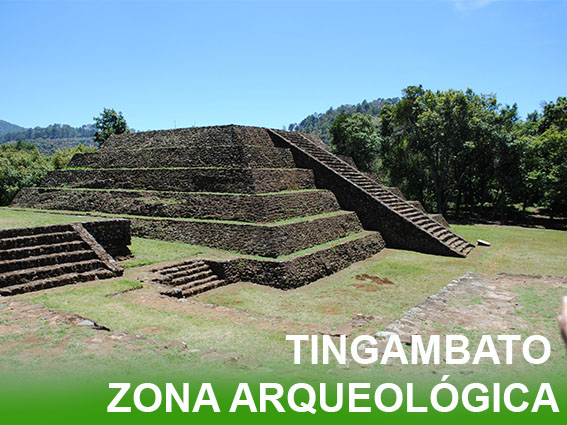 Zona Arqueológica Tingambato Michoacán - Ruinas prehispánicas pirámides juego pelota cultura purépecha
