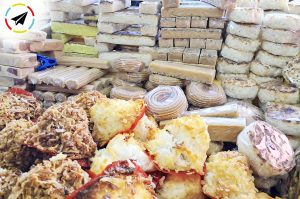 Dulces artesanales de coco en el Tianguis Artesanal de Uruapan