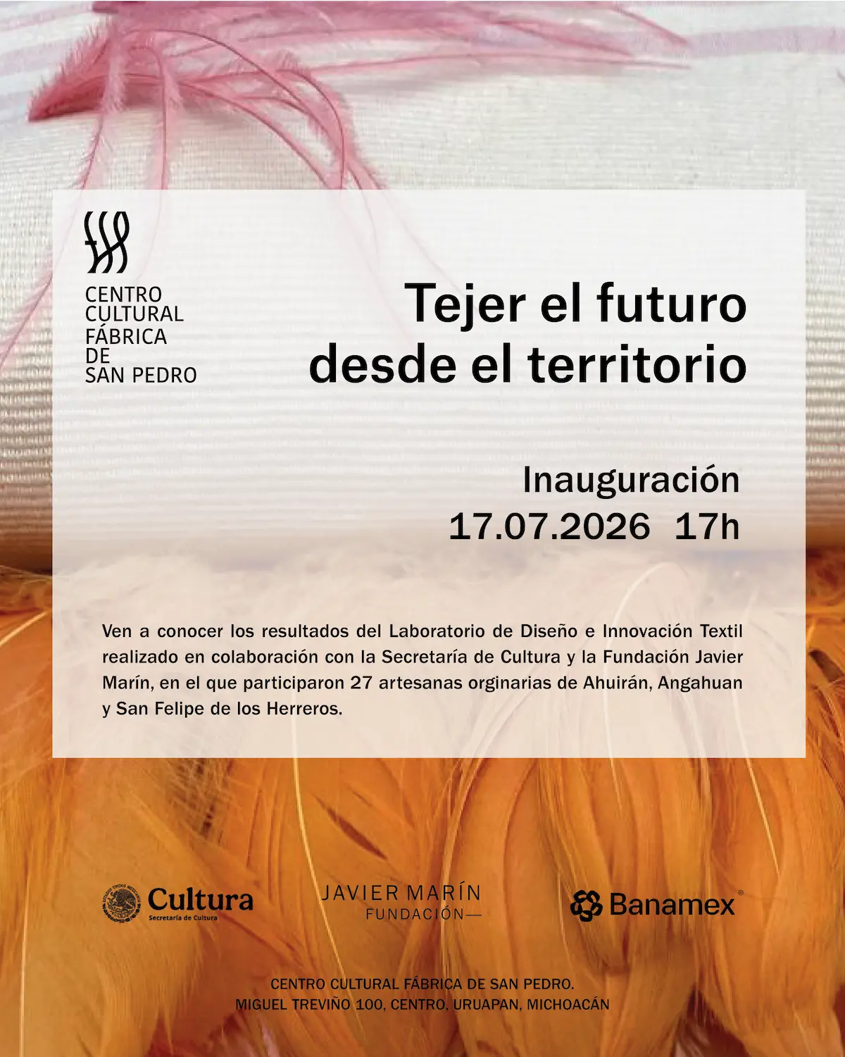 Cartel Tejer el futuro desde el territorio Cartel Tejer el futuro desde el territorio